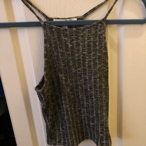 Grey express crop top